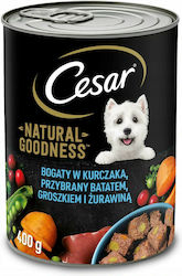 Cesar Natural Goodness Υγρή Τροφή Σκύλου με Κοτόπουλο σε Κονσέρβα 400γρ.