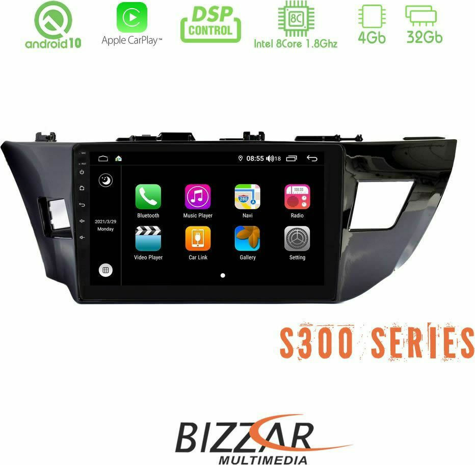 Bizzar S300 Pad 10 Toyota Corolla Bluetooth 