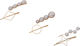 Ro-Ro Accessories Διακοσμητικά Τσιμπιδάκια Μαλλιών Χρυσά με Πέρλα 2τμχ