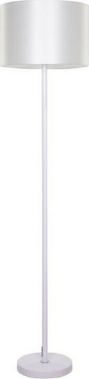 GloboStar Ashley Floor Lamp H145xW35cm. with Socket for Bulb E27 White