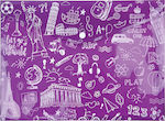 Typotrust Folder with Button for Paper A4 Purple