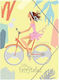 A&G Paper Folder with Rubber Band for Paper A4 Yellow 29012 Fairytale Bike