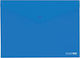 Optima Folder Transparent with Button for Paper A5 Blue