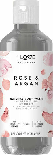 I Love Cosmetics Rose & Argan Κρεμώδες Αφρόλουτρο με Βούτυρο Καριτέ & Άρωμα Τριαντάφυλλο 500ml