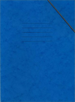 Salco Folder Prespan with Rubber Band for Paper A4 Blue