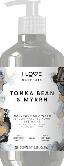 I Love Cosmetics Bean & Myrrh Flüssige Seife mit Pumpe Vanille 500ml