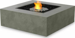 Ecosmart Fire Base 40 Internal / Outdoor Floor Bioethanol Fireplace Natural 100x100x33.9cm