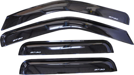 Mazda Set of Windbreakers Front and Rear Car for Mazda BT-50 4pcs