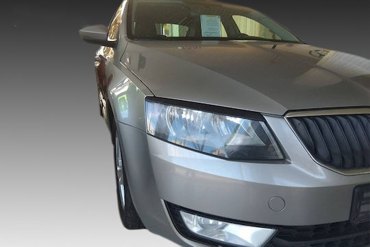 Motordrome Front Headlight Eyebrows for Skoda Octavia A7 2013+