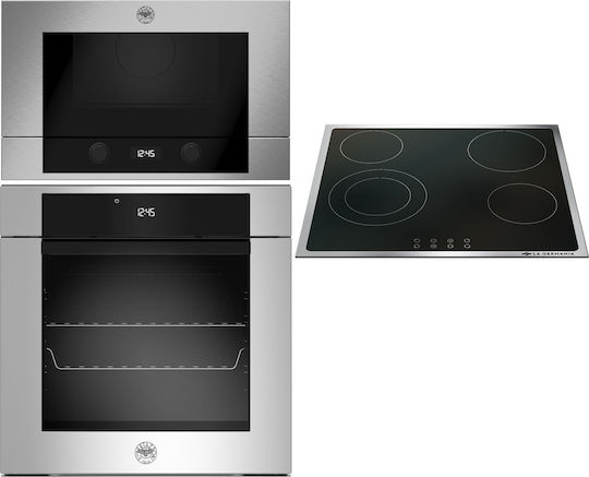 Bertazzoni Eingebautes Set von Haushaltsgeräten F60 11 MOD P L X + P60 4V M1 LAG GNX + F38 3 MOD MW S X