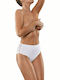 Babell 149 Cotton High-waisted Women's Slip with Lace White 155145