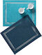 Silk Fashion Placemats Tesatura Turcoaz/Albastru 45x35cm 5206978154201 1buc