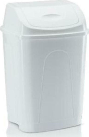 Asil Κάδος Απορριμμάτων Πλαστικός Λευκός 16lt Asil Κάδος Απορριμμάτων Πλαστικός Λευκός 16lt