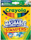 Crayola Stampers Μαρκαδόροι Ζωγραφικής Πλενόμενοι Σετ 8 χρώματα