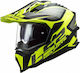 LS2 MX701 HPFC Explorer Alter Motocross Helmet with Sun Visor ECE 22.05 Matt Black/H-V Yellow MX701HPFCEAMBHVY