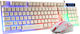 Aoas AOAS Teclado + Mouse Optical Gaming Keyboard Set with RGB lighting & Mouse (English US) White