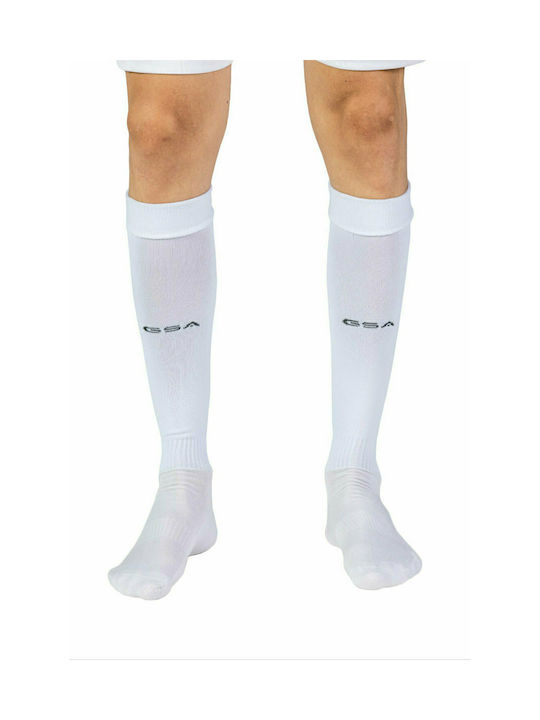 GSA Teamsport Ποδοσφαιρικές Κάλτσες Λευκές 1 Ζεύγος
