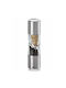 Ad Hoc Duospice Mini Handbuch Salz- und Pfeffermühlen-Set 2 in 1 Inox in Grau Farbe 15cm