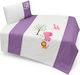 Beboulino Set Pentru Patut Jungle Violet 4buc piese