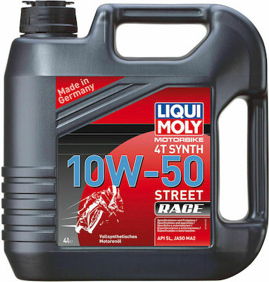 Liqui Moly Street Race Synthetic Motorcycle Oil for Four-Stroke Engines 10W-50 4lt