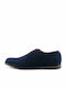 0014 Leder Herren Freizeitschuhe Blau