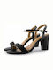 Vizzano 6262-474 Damen Sandalen mit Chunky hohem Absatz in Schwarz Farbe 6262.474