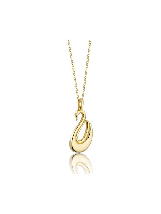 Gold plated silver lilalo necklace 925º.