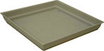 Plastona 195A Square Plate Pot Granite 21x21cm