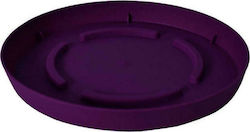 Plastona 10.01.00D23RP Round Plate Pot Purple 23x23cm