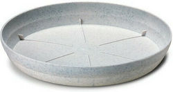 Plastona 204P Round Plate Pot Gray 29x29cm