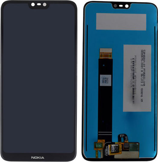 Οθόνη Grade A με Μηχανισμό Αφής για Nokia 7.1 (Μαύρο)