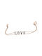 Vergoldetes Silberarmband LOVE 925º