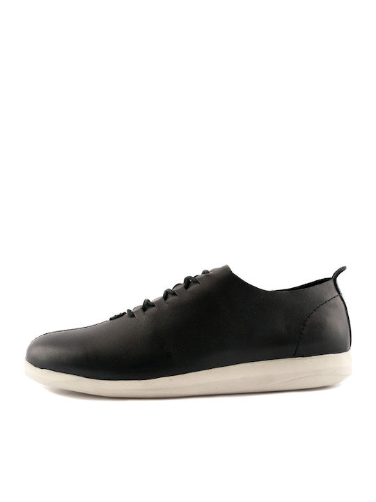 Member 11822 Leder Herren Freizeitschuhe Schwarz