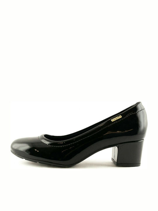 7316-109 Pumps mit Chunky mittelhohem Absatz Schwarz