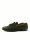 Damiani 590 Men's Suede Loafers Green