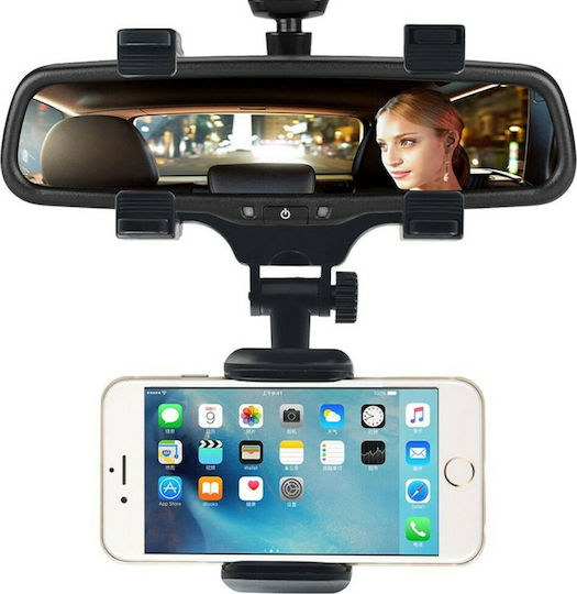 Car Mobile Mount with Adjustable Hooks Black