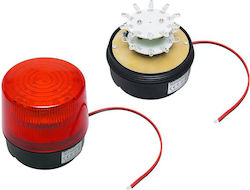 Blow Φάρος Αυτοκινήτου LED 12V Αδιάβροχος 10cm με Κόκκινο Φωτισμό