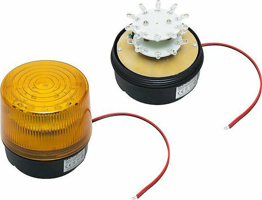 Blow Far Auto LED 12V Impermeabil 10cm cu Portocaliu Iluminare