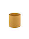 Hocker Für das Wohnzimmer Mit Samt bezogen Cylinder Gold Finger 1Stück 35x35x38cm 16-0483