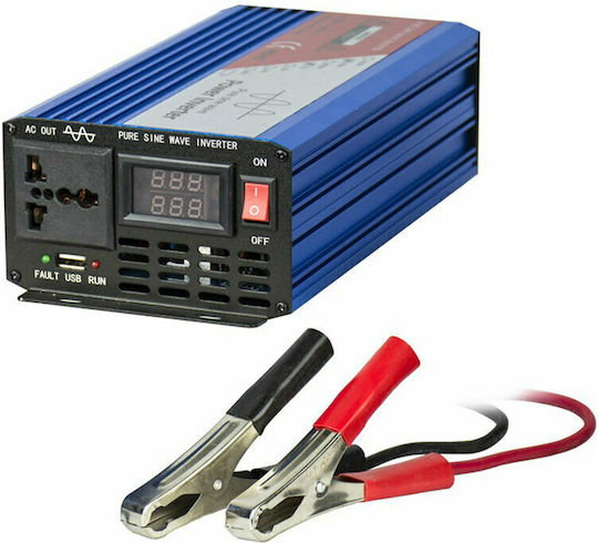 Tele Car Inverter Pure Sinewave 600W to Converter 12V DC in 230V AC