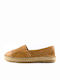 La Coquette 1-140 Lederne Damen Espadrilles in Tabac Braun Farbe