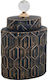 Fylliana Декоративна ваза Керамика 728α Black/Gold 17x11x28см 1бр