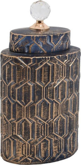 Fylliana Decorative Vase 726α Black 17x11x39cm