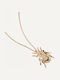P D Paola Luck Beetle Amulet from Gold Plated Silver with Zircon
