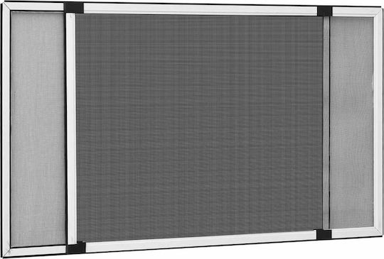 vidaXL Screen Window Sliding Black from Fiberglass 50x143cm 149038