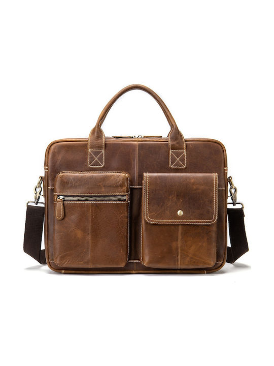 Cardinal Leather Men's Briefcase Brown