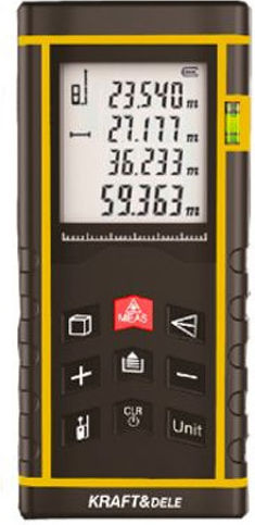 Kraft & Dele Μέτρο Laser KD10406 με Εύρος Μέτρησης 0.05m-60m
