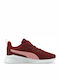 Anzarun Lite AC PS Kids Sports Shoes Running with Hoop & Loop Closure Burgundy