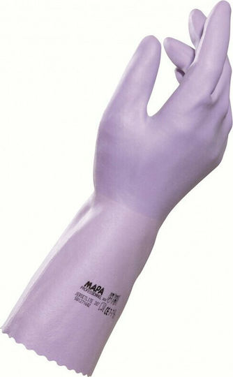 Mapa Jersetlite 307 Γάντια Εργασίας Λιλά Latex/Βαμβακερά No 6-6.5