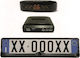 Autolegend Autolegend Car Parking System License Plate Frame with Screen and 3 Sensors in Black Color